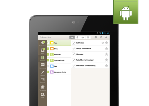 Nozbe für Android HD