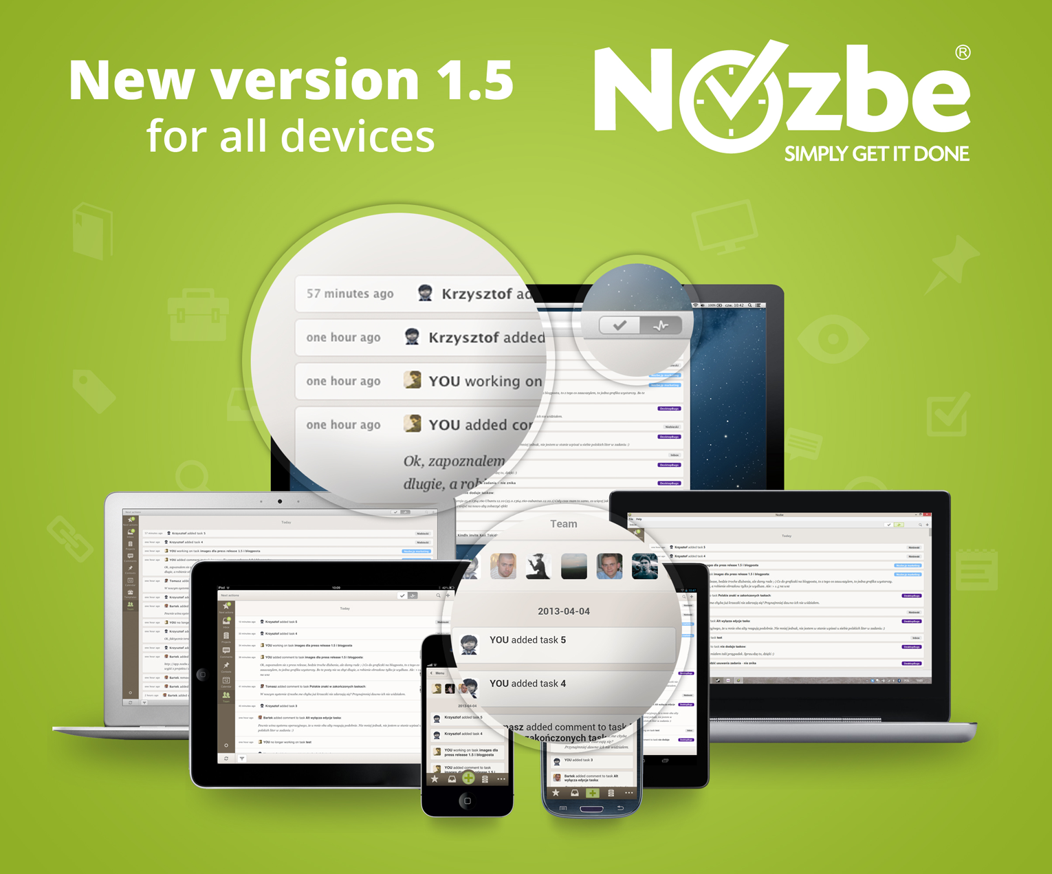 Nozbe 1.5 for all the platforms